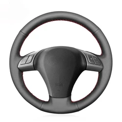 Black PU Faux Leather DIY Hand-stitched Car Steering Wheel Cover for Subaru Tribeca 2007-2014 B9 Tribeca 2006-2007
