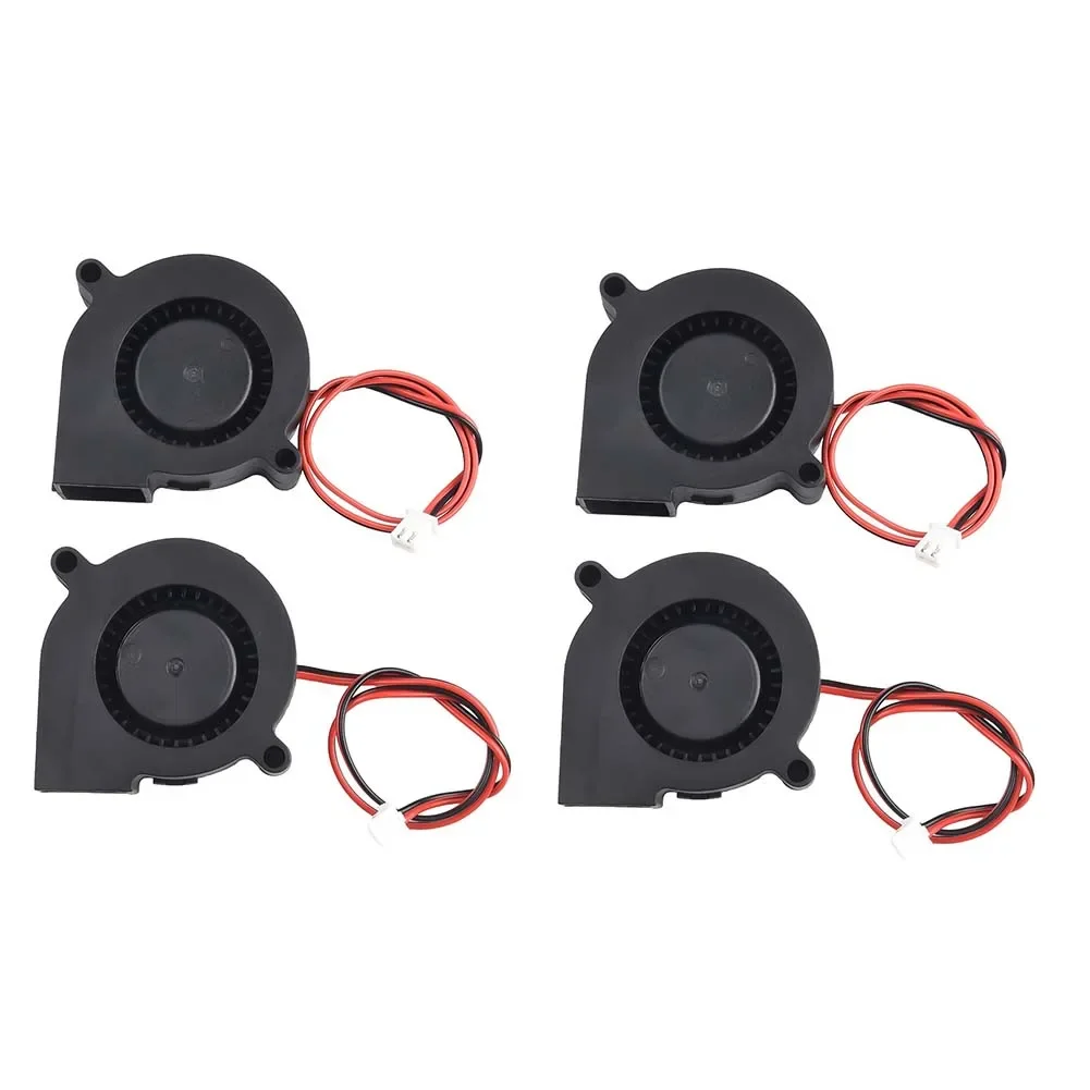 4PCS 5015 Blower Fan DC5V Oil Bearing Centrifugal Cooling Turbo Brushless  Tools Accessories Superior Quality