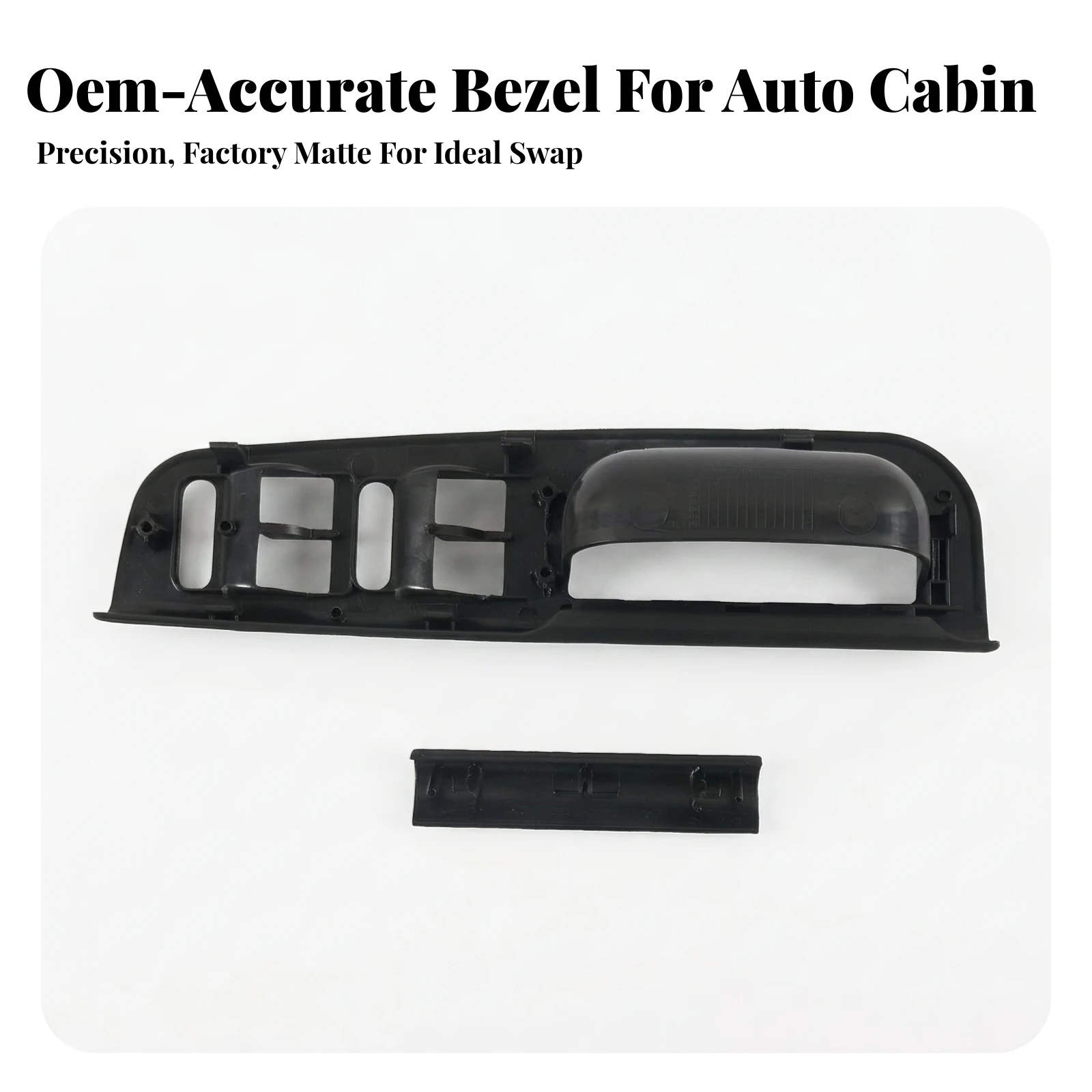 Window Switch Panel with Trim Insert OEM Standard Window Switch Panel Bezel Interior Door Handle Bezel Long-Lasting