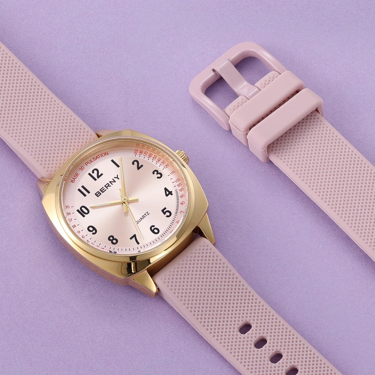 BERNY Damenuhren, Krankenschwesteruhr, lässig, schlicht, Damen, Gold, Quarzuhren, leuchtend, leicht ablesbar, wasserdicht, Sport-Damen-Armbanduhr – Detail 13