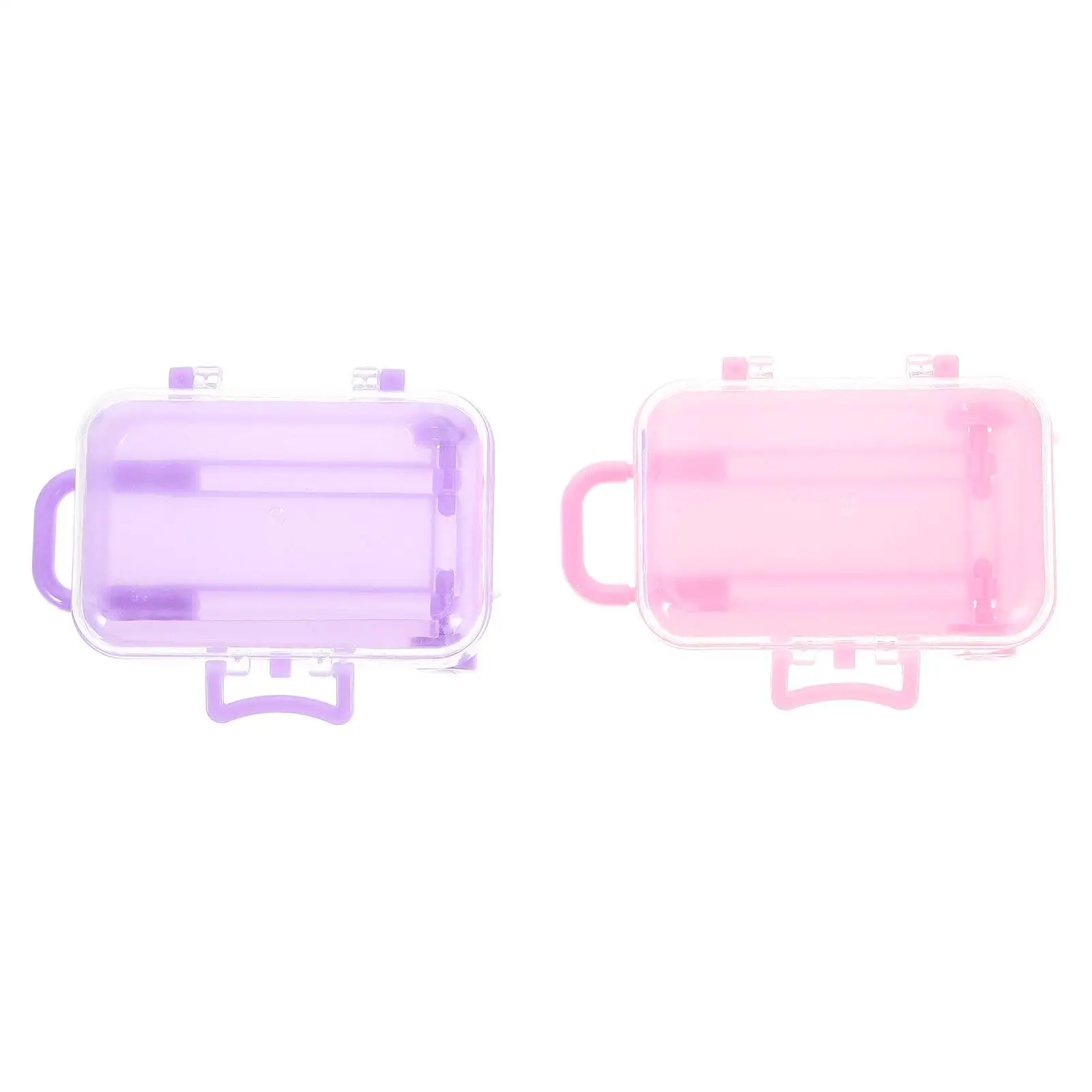 

2 Pcs Suitcase Accessories Decoration Mini Adornment Model Luggage Suitcases