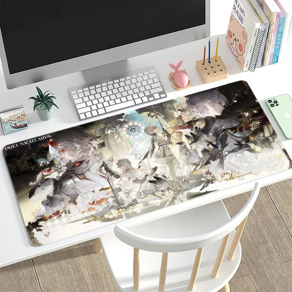 Mouse Pad Anti-fray Home Custom Ergonomic Office Night Game Duet Shooting Rubber Large Desk Abyss Mat Keyboard PC Non-slip