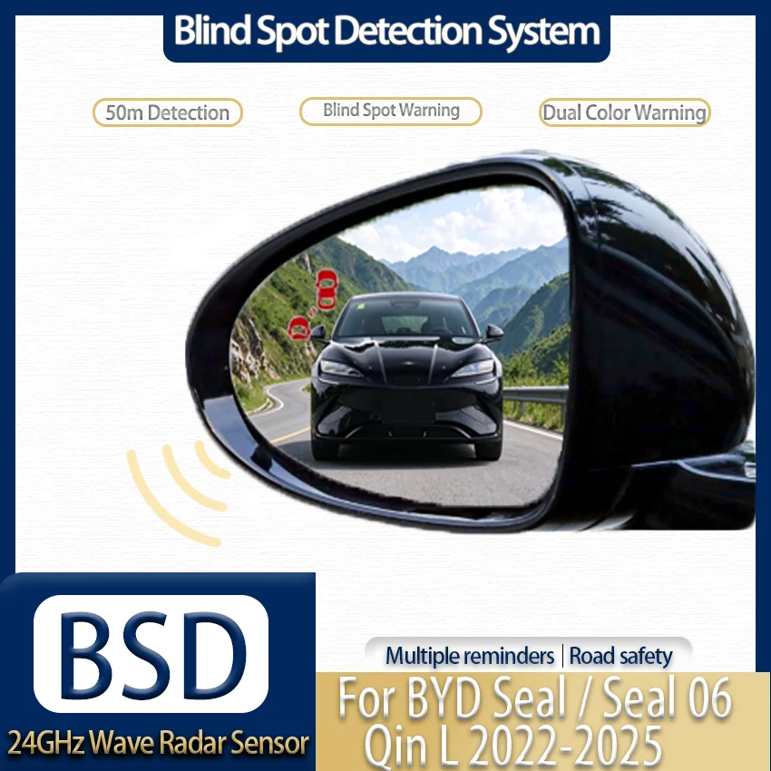 Blind Spot Monitoring Radar System, Blind Spot Sensor, Lane Change Assist for BYD Seal 22-25, Seal 06 24-25, Qin L 24-25