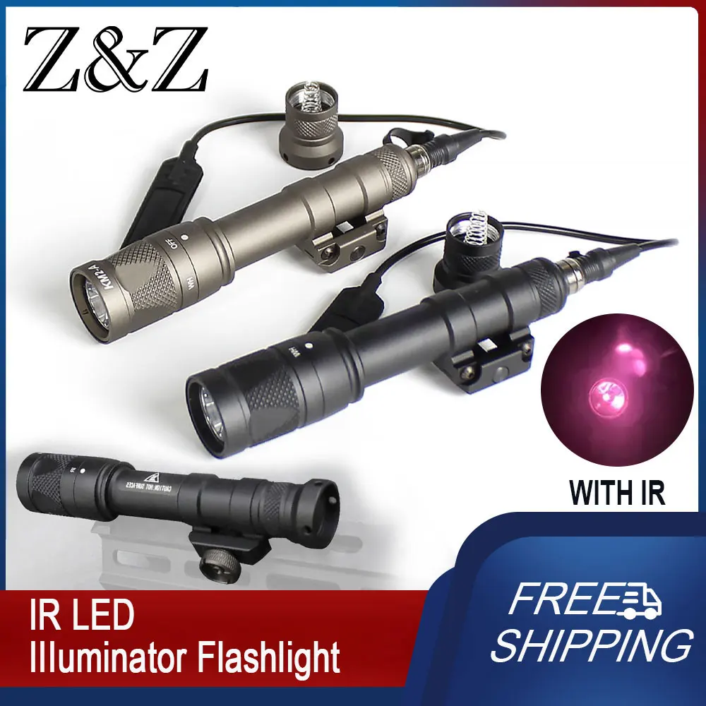 

Tactical M600V M600V IR Flashlight LED & IR Illuminator Output 500 Lumens Wea-pon Light for Airsoft Rifle Hunting Accessories