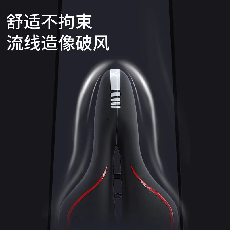 Thick Soft Silicone Hollow Bicycle Saddle Breathable MTB Fixed Gear Bike Seat Cushion Cycling Replacement Accessory
