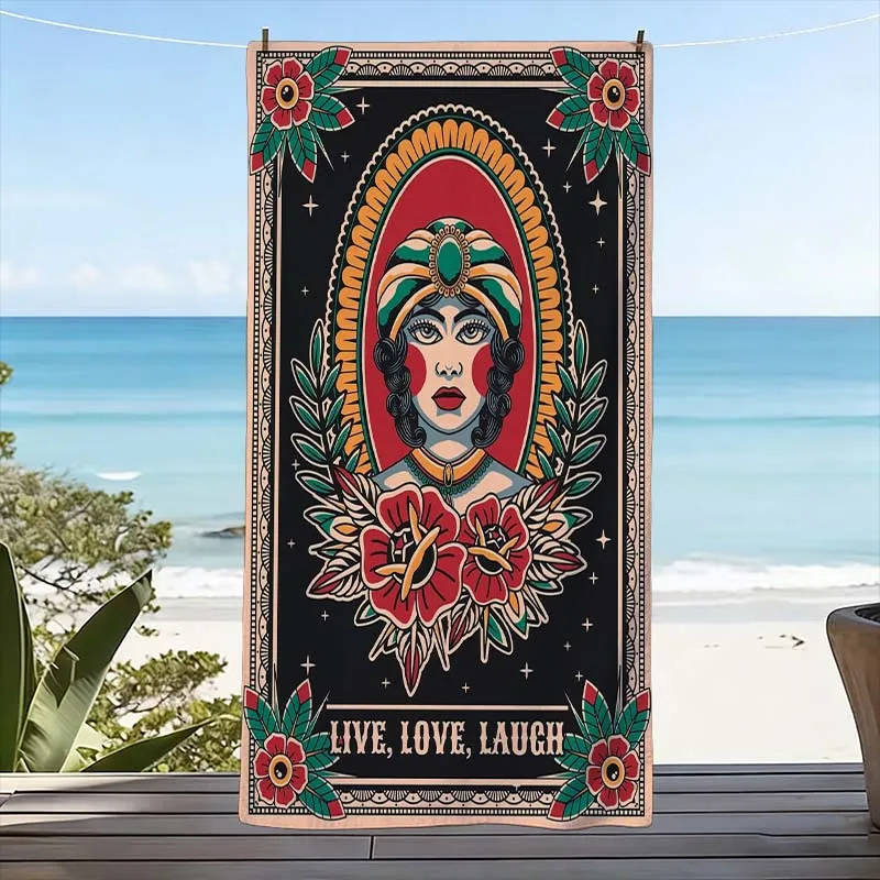Boho Tropical Beach Towel Large Summer Resort Bath Print Mandalas Picnic Blanket Beach Gear 80x160cm