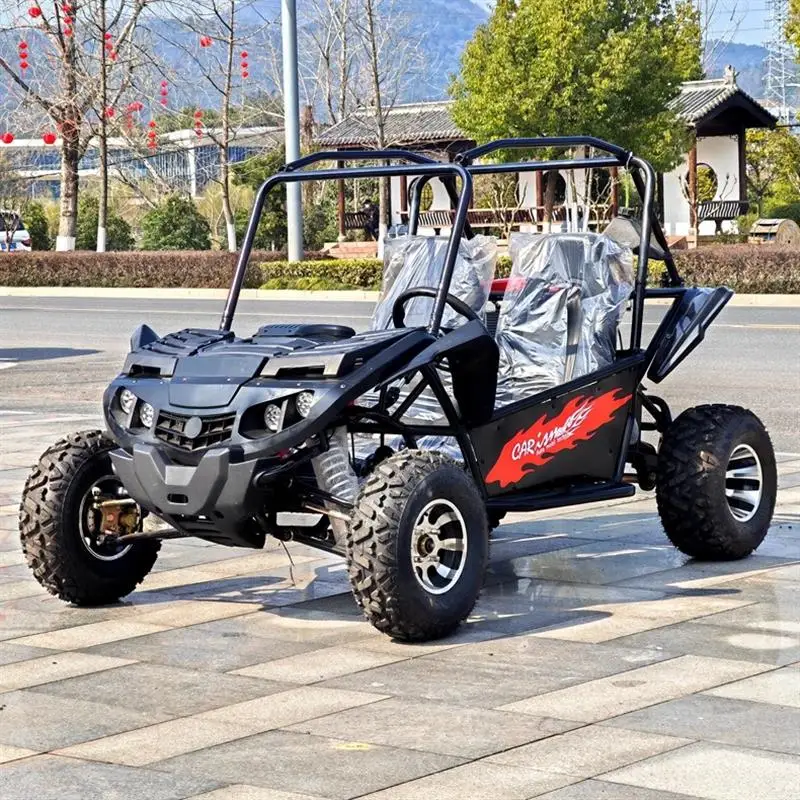 Electric All Terrain Four-wheel Drive Beach Off-road Bike Two Person Go Kart Adult Electric ATV with Double Seater