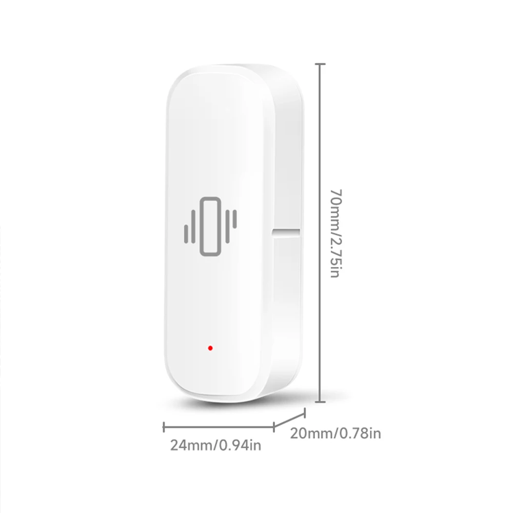 Wholesale Tuya Zigbee Smart Vibration Sensor Detection Smart Life APP Notification Real-Time Monitor Motion Shock Alarm