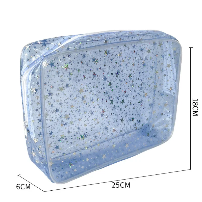 Portable Travel Wash Bag Female Transparent Waterproof Makeup Storage Pouch Large Capacity Cosmetic Organizer Beauty Women Case