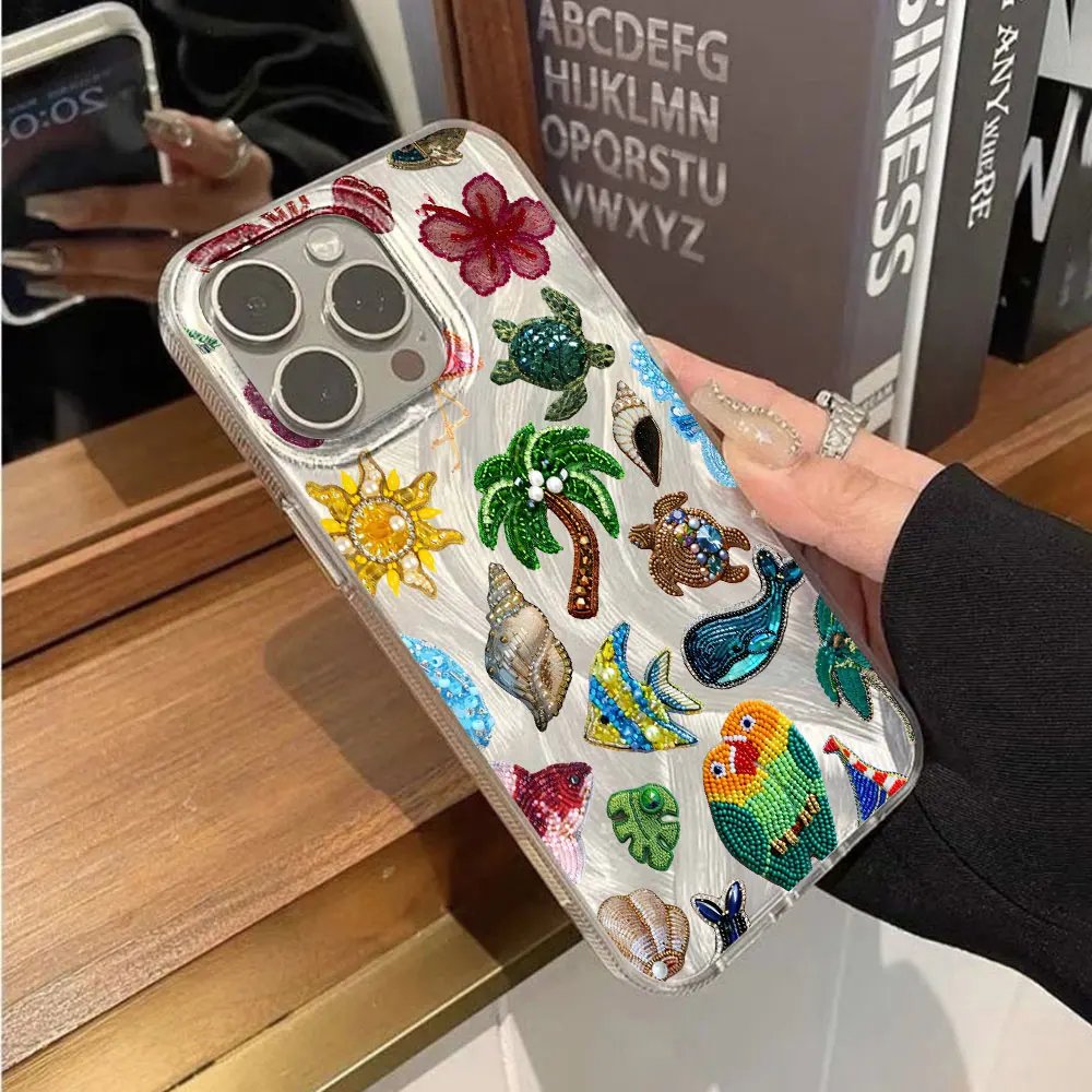 Summer Marine Life Phone Case For Samsung Galaxy S26 S25 Ultra Plus S24 S23 FE S22 A35 A54 A33 A55 A26 A34 A56 Slim Fit Cover