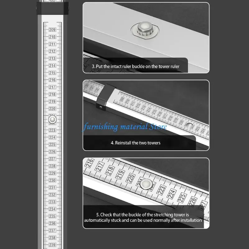 Y5GD High Accuracy Plastic Bubble Level And 4 Measuring Scale Clips Measuring Equipment For Builders And Handymen