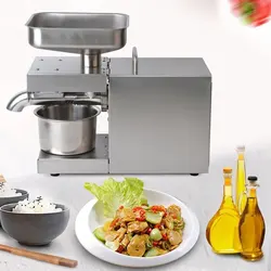Commercial Oil Press Machine 304 Food Grade Stainless Steel,For the Oil Crops Flax Peanut Olive Extraction Extractor Expeller