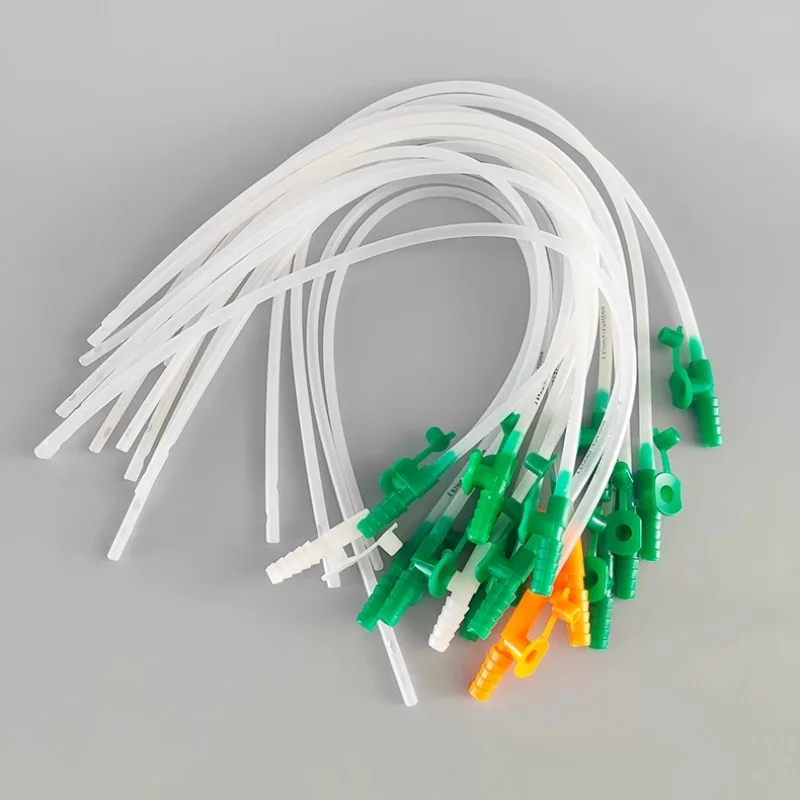 

100pcs F6/F8/F10/F12/F14/F16 Disposable Sterile PVC/Silicone suction catheter For Adult kids Manual Aspirator individual pack
