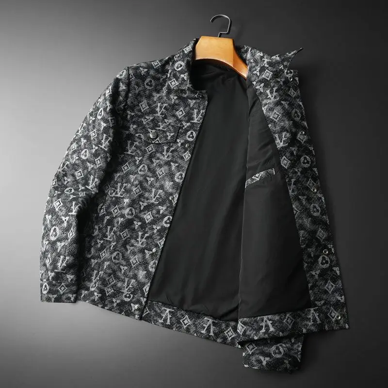 Spring and Autumn Handsome Jacket Trendy Men Mature Lapel Printed Middle-aged and Young Slim Casual Men's Jacket
