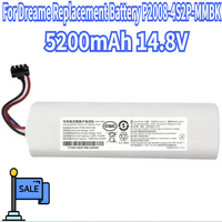 For Dreame Replacement Battery P2008-4S2P-MMBK Sweeping Mopping Robot Vacuum Cleaner 5200mAh