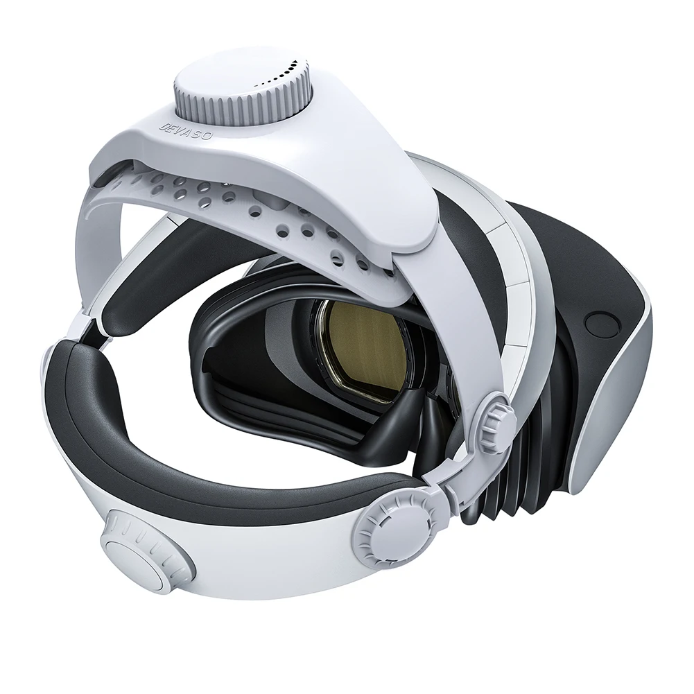 عصابة رأس مريحة، دعم معزز، حزام رأس قابل للتعديل، دعامة تخفيض الوزن لملحقات سماعة الرأس PS VR2