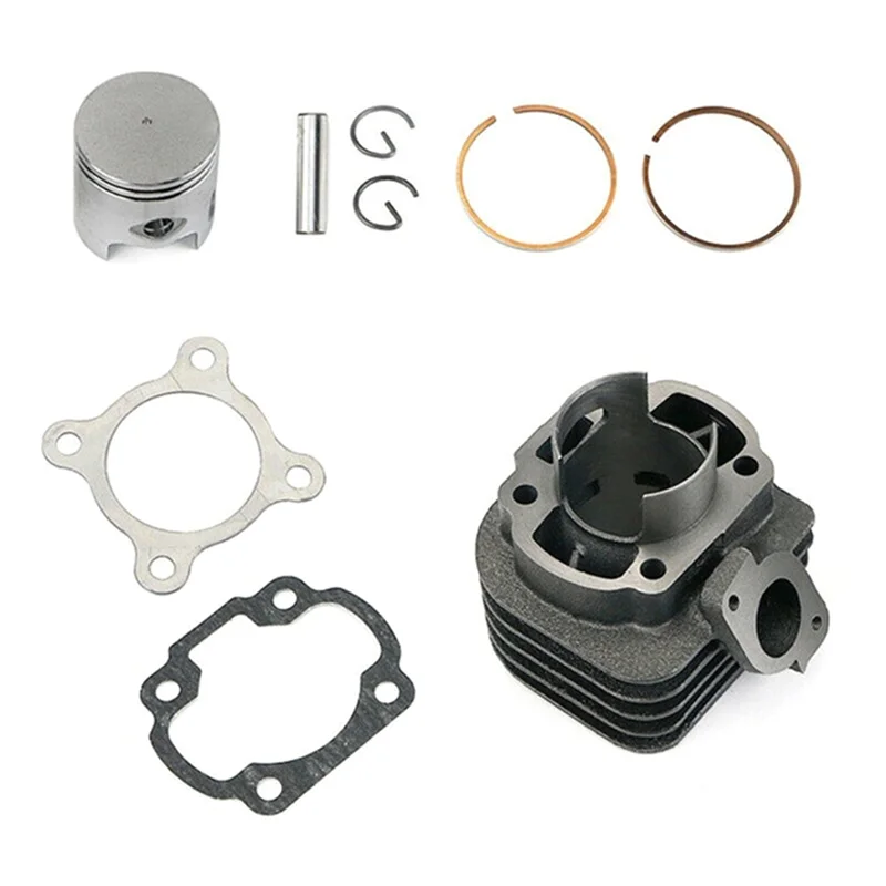 

Top!-Big Bore Kit 47Mm Cylinder Piston For For Minarelli Horizontal Type 70Cc Engine