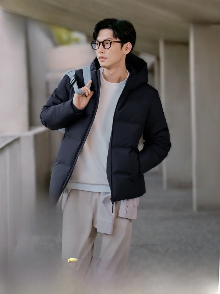 

Новая стильная унисекс-куртка Bosideng: модный пуховик из полиэфирного волокна, теплый, утолщенный, короткий, на молнии, с круглым вырезом, для мужчин и женщин