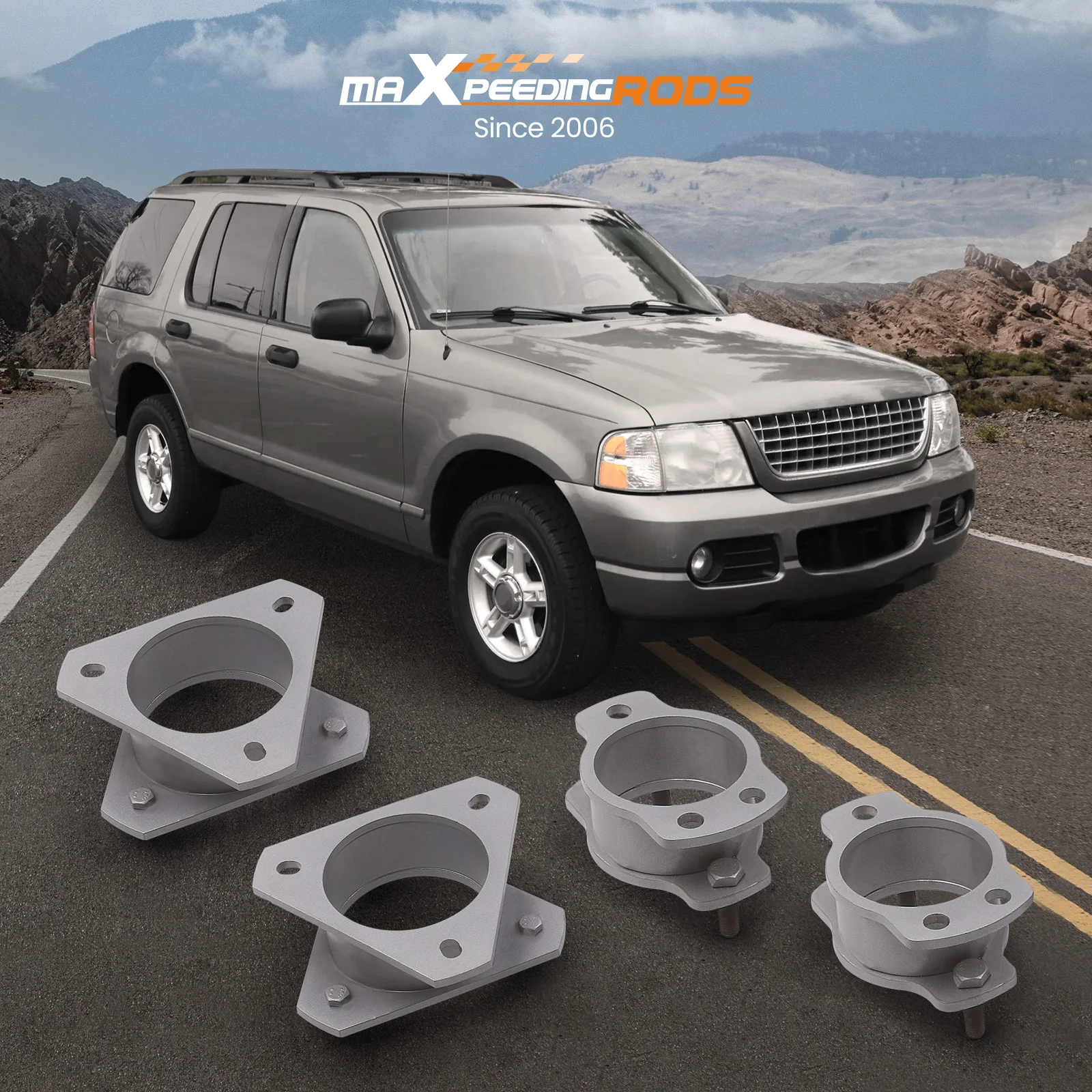 

3" Front 2" Rear Lift Leveling Kit Spring Spacers for Ford Explorer 2002-2005