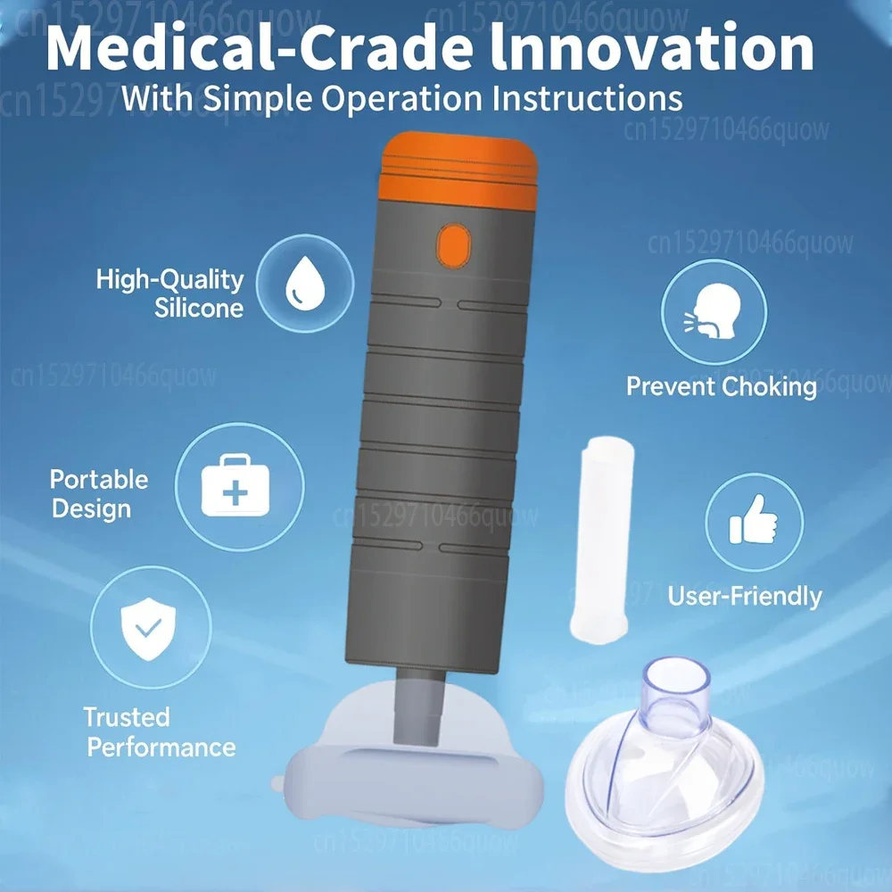 Portable Anti Choking Device Strong Suction Home Emergency Kit First Aid Airway Assist Device Heimlich Maneuver Device
