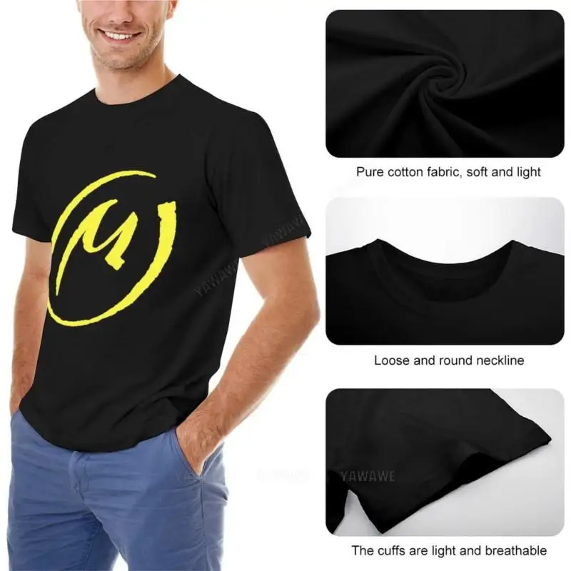 The Yellow 'M' (La marque Jaune) T-Shirt customized t shirts o neck t-shirt fitted t shirts for men cotton top tees mens t-shirt