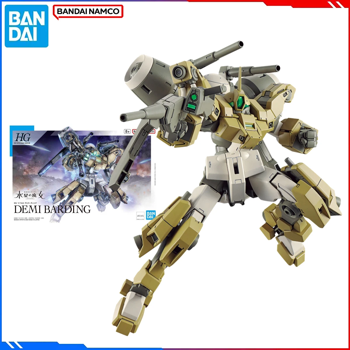 

Подлинная Bandai, оригинальная фигурка Gundam, наборы моделей HG TWFM 1/144, аниме-фигурки MSJ-R122, Demi Barding, экшн-модель, игрушки в подарок