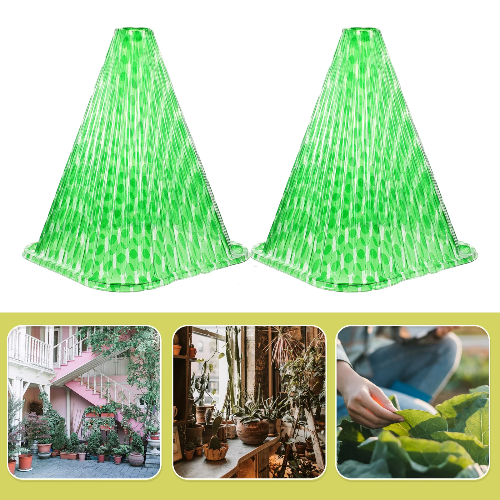 

10pcs Plant Covers Winter Garden Cloches Frost Protection Seedling Plastic Greenhouse Nursery Anti Freezing Plant Protection