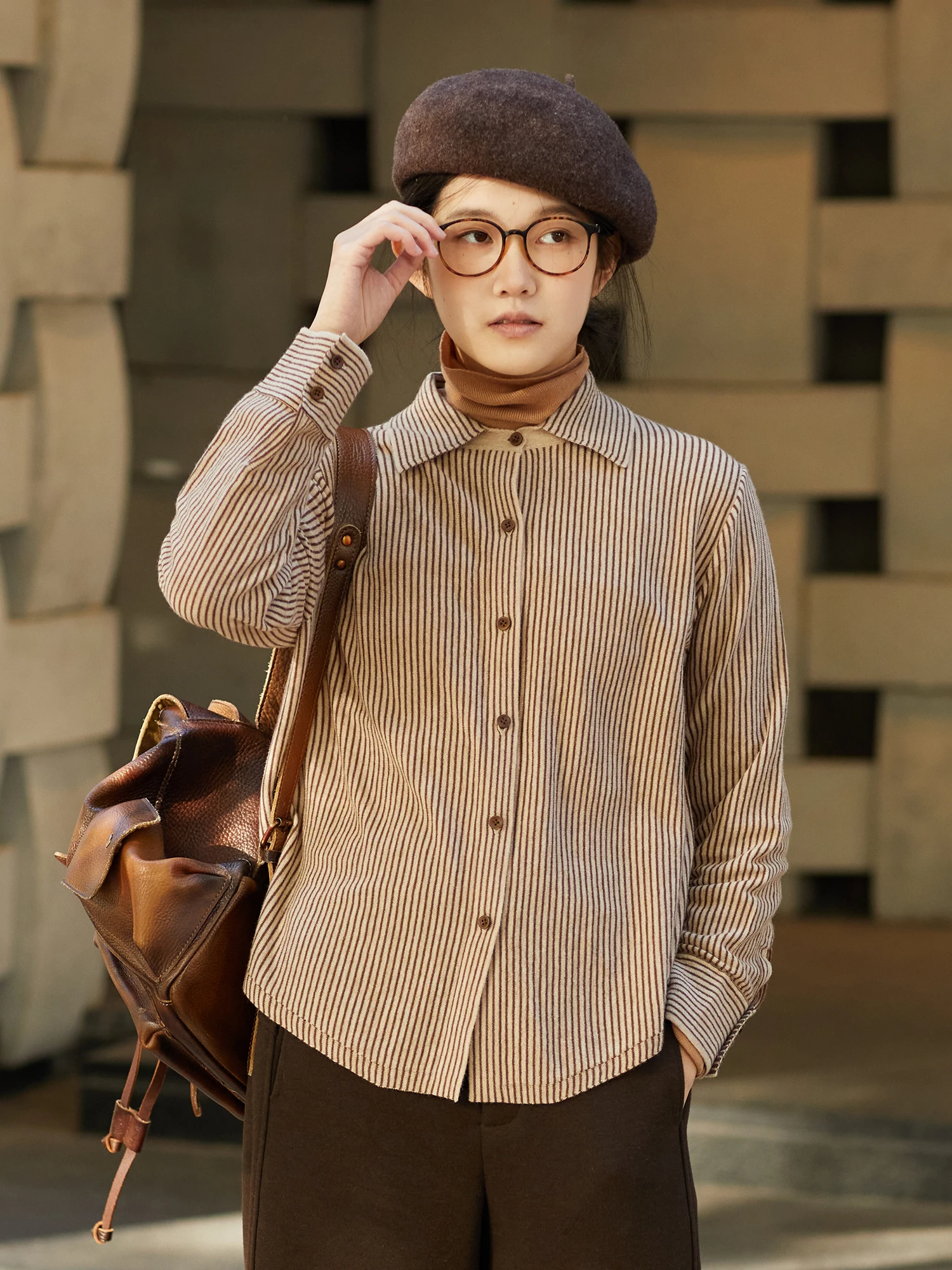 

Кардиган женский вязаный в полоску Camere, 48 петель, новинка зимы, комфортный, дышащий, длинный рукав