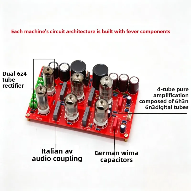 Hifi digital tube preamplifier mc220 fever tube preamplifier board famous machine circuit preamplifier 6n3h3n tube