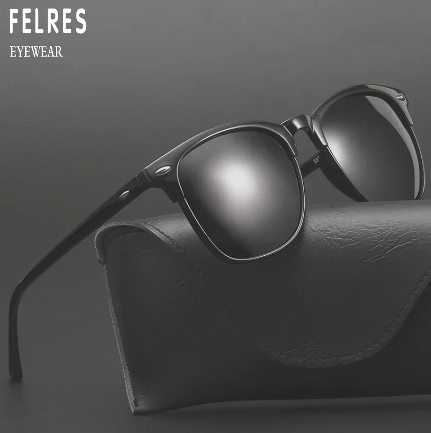 Square Frame Tinted Myopia Nearsighted Glasses For Men Prescription Glasses Outdoor Fashion Driving Sunglasses -1.25 FELRES