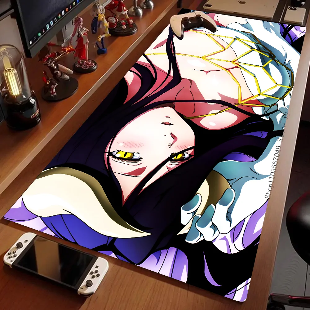 Albedo Anime Overlord Mousepad Large Gaming Mouse Pad LockEdge Thickened Computer Keyboard Table Desk Mat