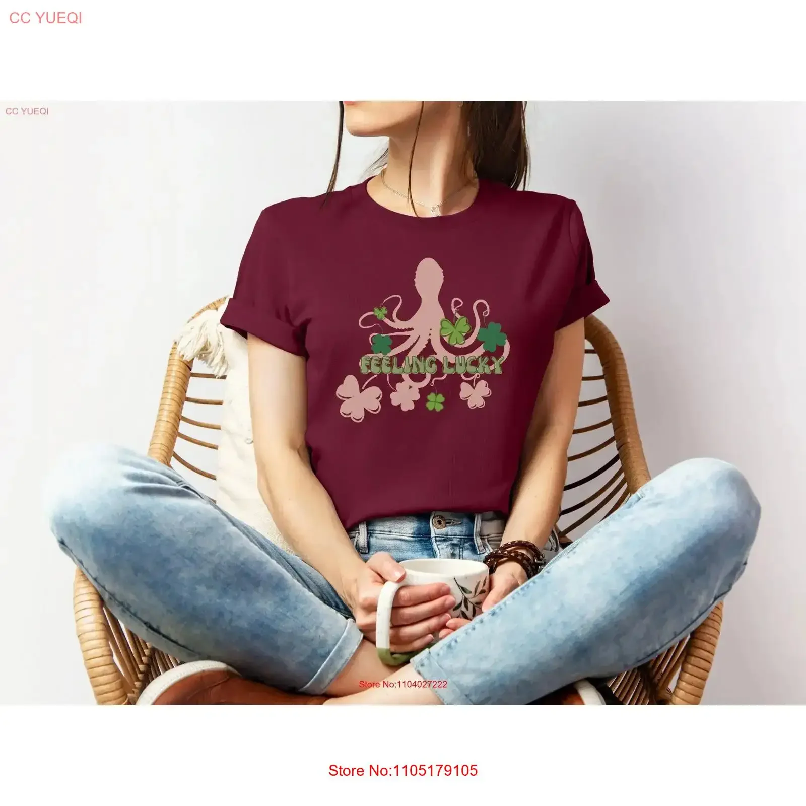 Lucky Clover T Shirt St Patricks Day Shamrock Saint Patrick's vintage Washed designer clothes Stylish Comfortable homme