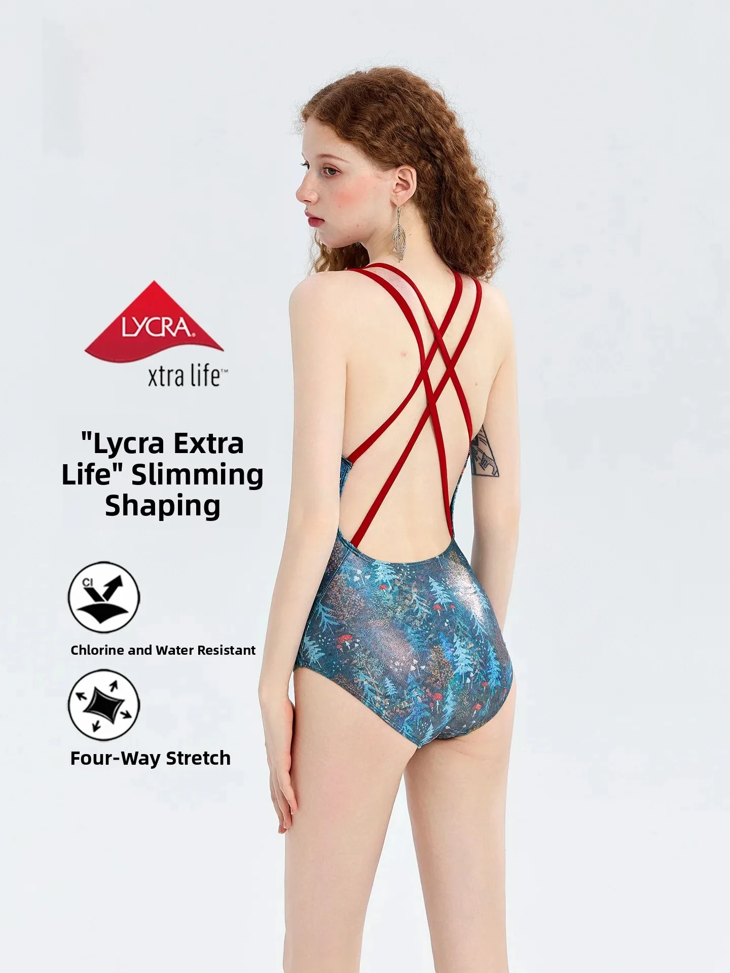 Women's One-Piece Swimsuit Professional Training High Elasticity Chlorine Resistant Slimming Swimwear Adult Competition Model...