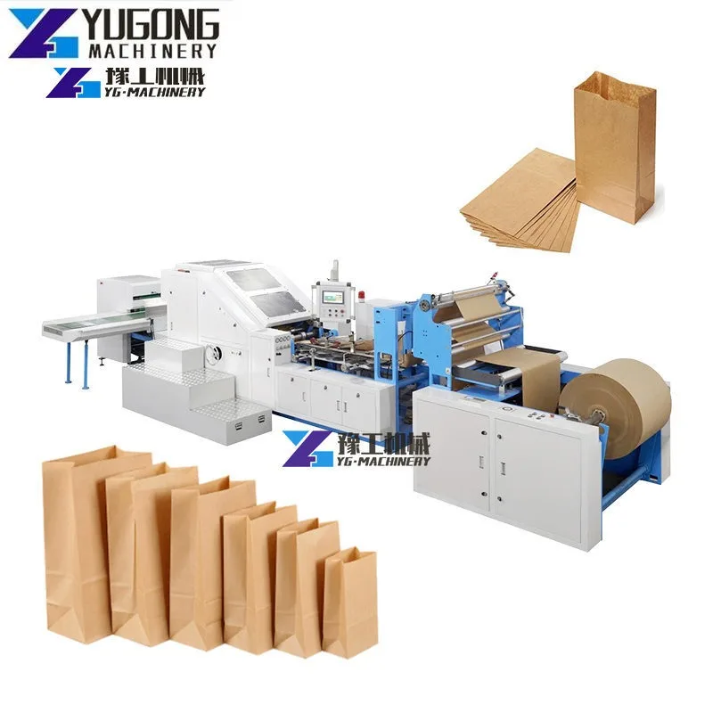 YG High Speed Ziplock Mylar Snack Packaging Bag Making Machine Laminated Paper PE Doypack Self Stand Zipper Bag Making Machine