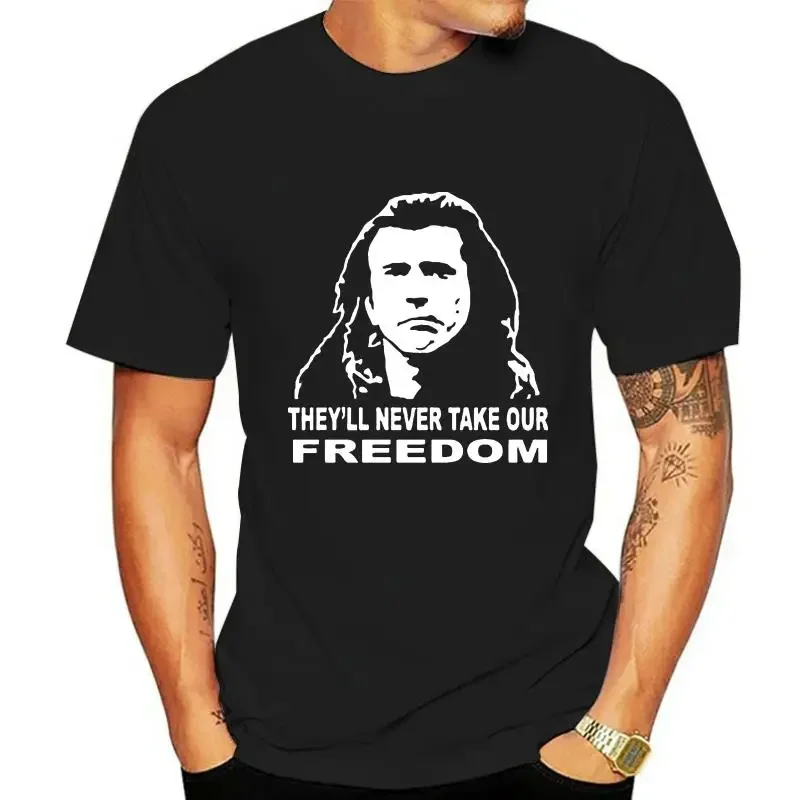 t shirt for man beach top tees Braveheart William Wallace Movie Tribute Tee Shirt S 3xl Cotton Men T-shirts