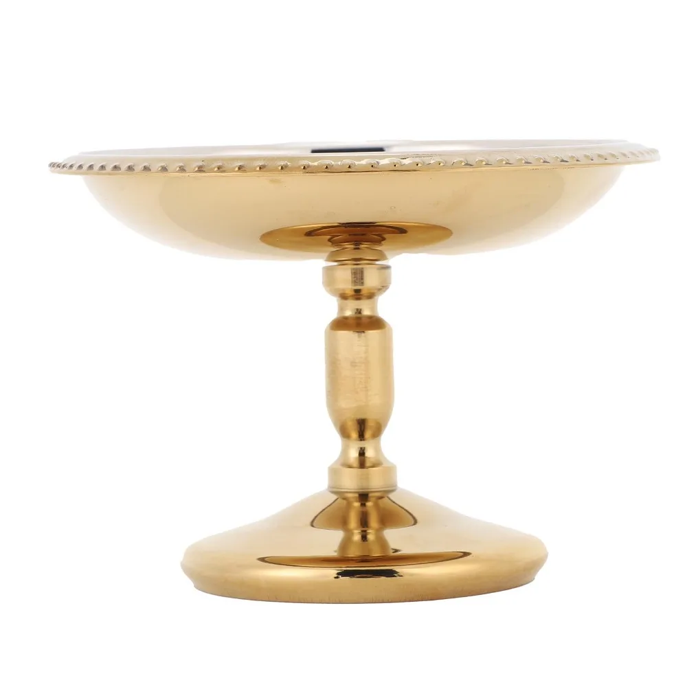 Rustless Steel Dessert Bowl Tall Stem Base Solid Panna Cotta Cup Polished Dot Edge Sweet Treat Container Ice Cream Serving