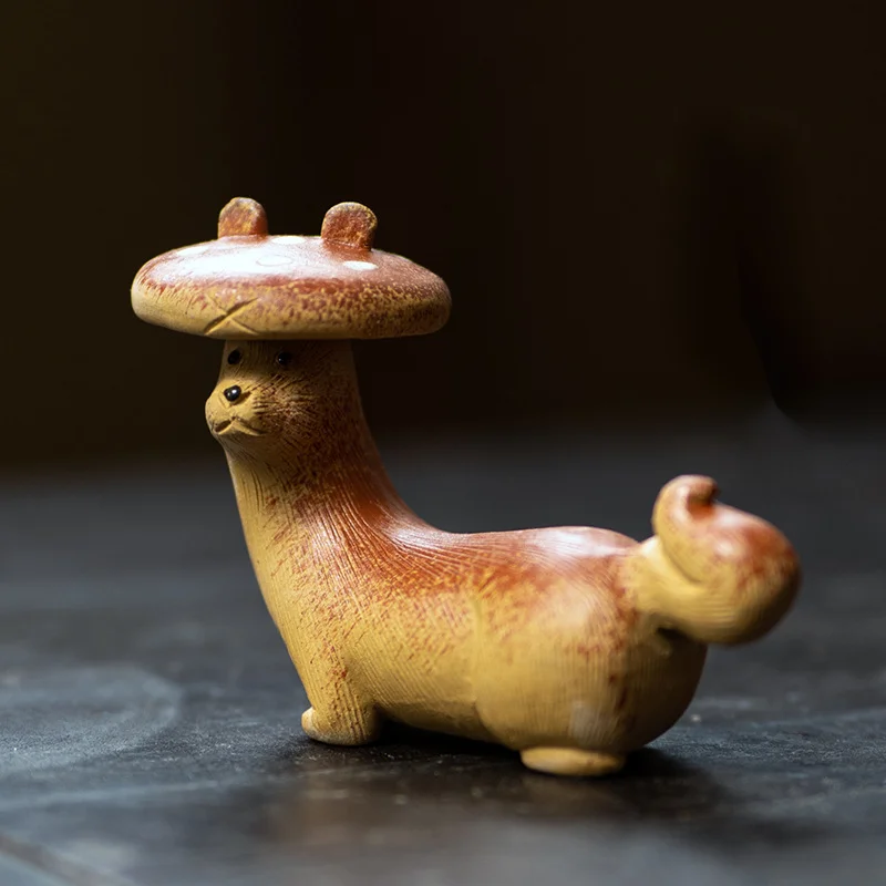 Tea Pet 12 Zodiac Dog Decoration Can Keep Tea Table Tea Play Creative Shiitake Mushroom Dog