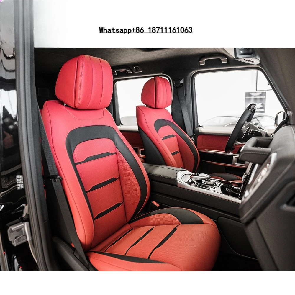 W464 Shark Style Chair 2022 G Class W464 G500 G63 2019y~ Leather Inside Car Seat G500 Interior Chair Auto Upgrade Replacement