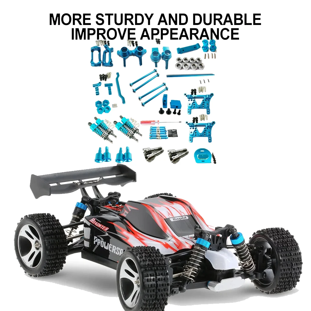 RCGOFOLLOW 18x Aluminum Alloy Exquisitely Crafted Front Axle Assembly Kit For 1 18 Wltoys 959B 969B 979B A959 A969 A979