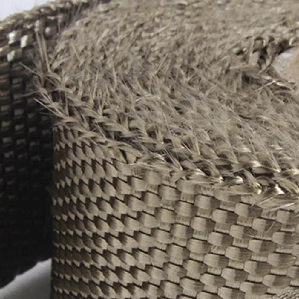 Motorcycle Exhaust Insulation Exhaust Heat Wrap Fiberglass Insulation for Headers Pipes High Temp Muffler Heat Shield Wrap