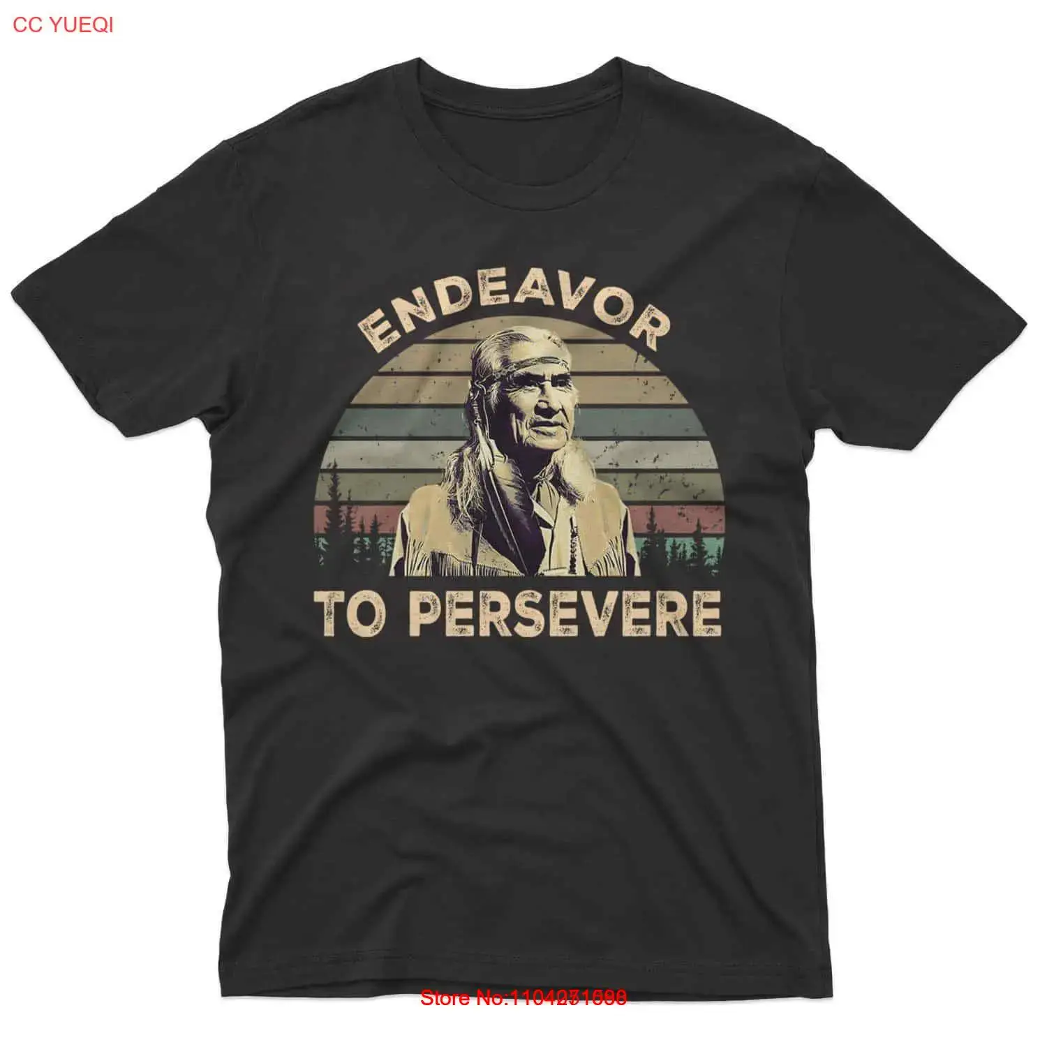 Endeavor To Persevere Vintage Out Law Josey Wales Retro Vintage Sunset T-Shirt