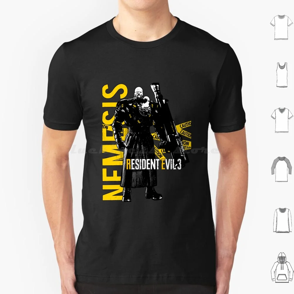R3make-Nemesis T Shirt Cotton Men Women DIY Print 4 Video Game Re4 4 Remake Village Leon Kennedy Video Games Horror 2 Zombies