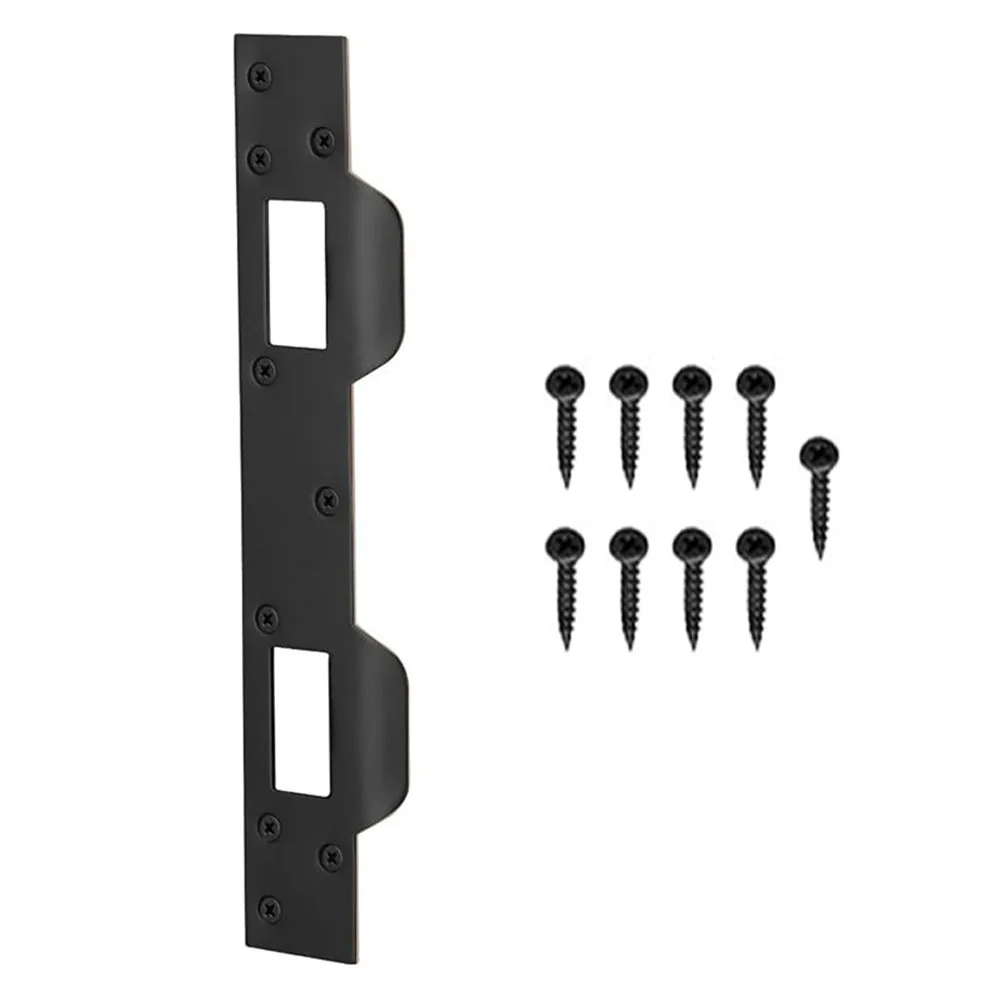 

Note Dual Hole Latch Plate Reinforcer Perfect Replacement Prevent Doors From Being Pried Open Repair Broken Door Frames