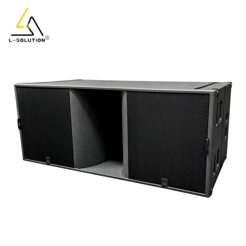 1 PC KS28 Neodymium 4 Ohm 18 Inch Dual Passive Subwoofer with Hi-Res Audio 2400W Eco-Friendly Portable Durable Wood Enclosure