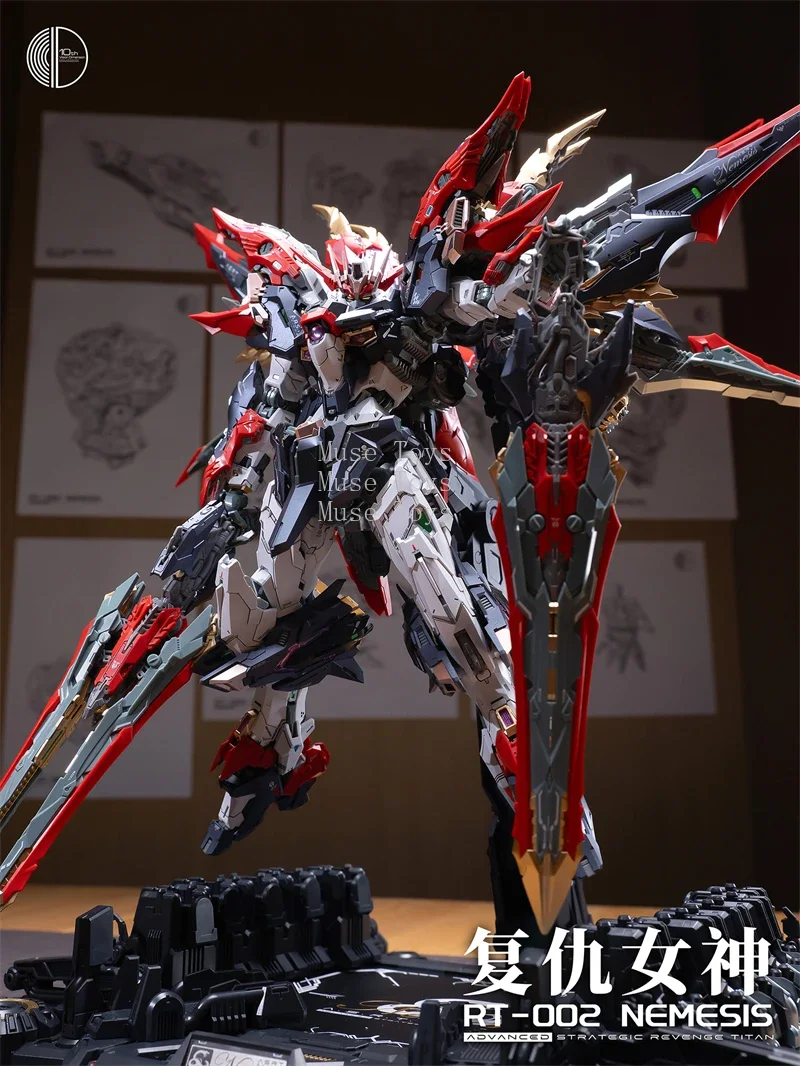 Nfinite 1/100 RT-002 NEMESIS Genuine Nfinite Dimension Strategic Revenge Titan Action Figure Assembly Children Toys BirthdayGift