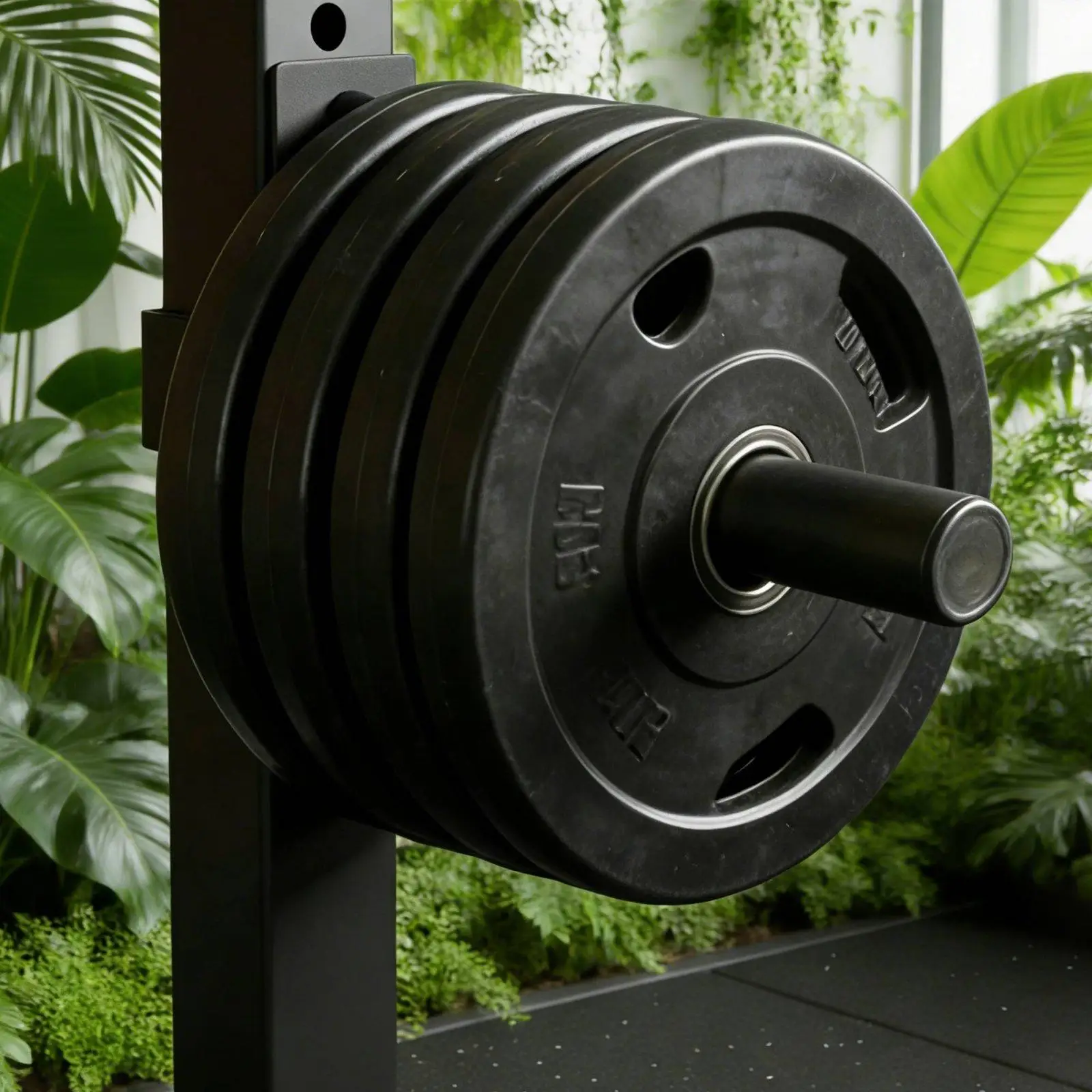 Heavy Duty Steel Barbell Plate Rack Vertical Holder Gym Equipment for Home Gym Accessories and Fitness Rooms