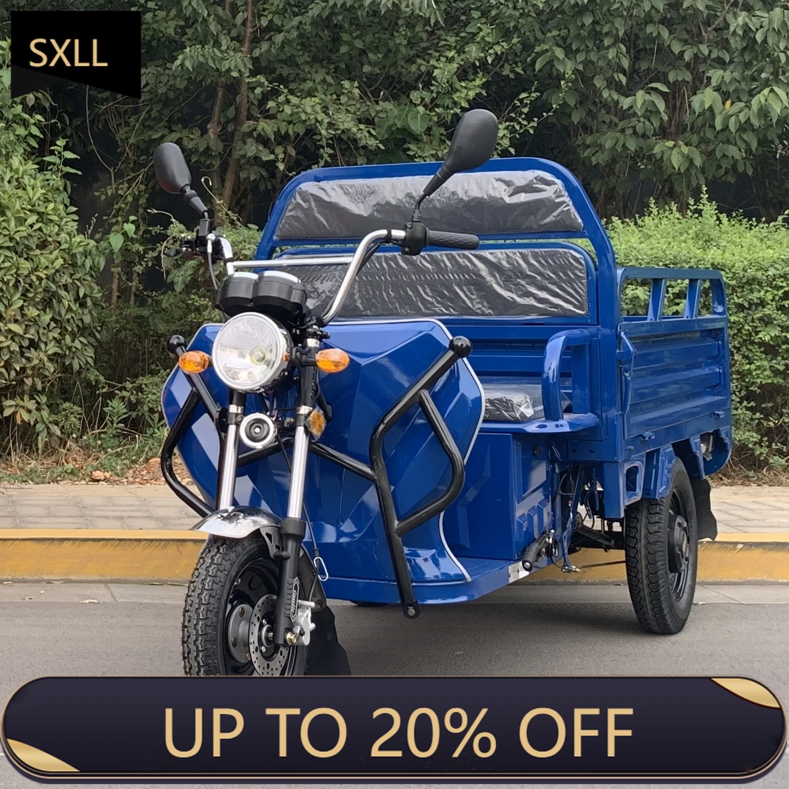 

SXLL Best Factory Supply Tricycle Electric Enclosed Cab 3 Wheel Ev Made in China Electric Freight Tricycle