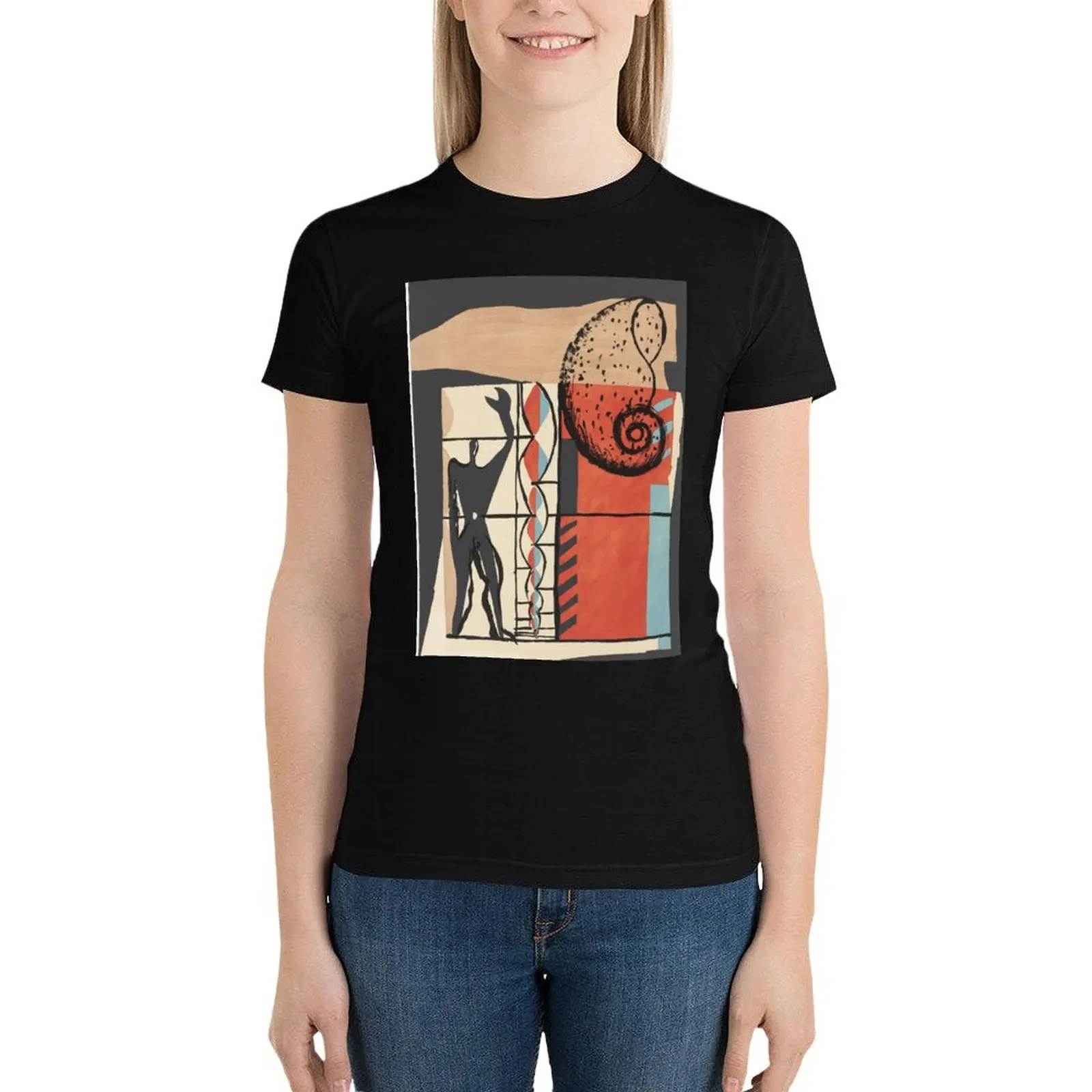 Plate (page 55) (Le Corbusier, 1955) T-Shirt summer top shirts graphic tees t shirts for Women graphic