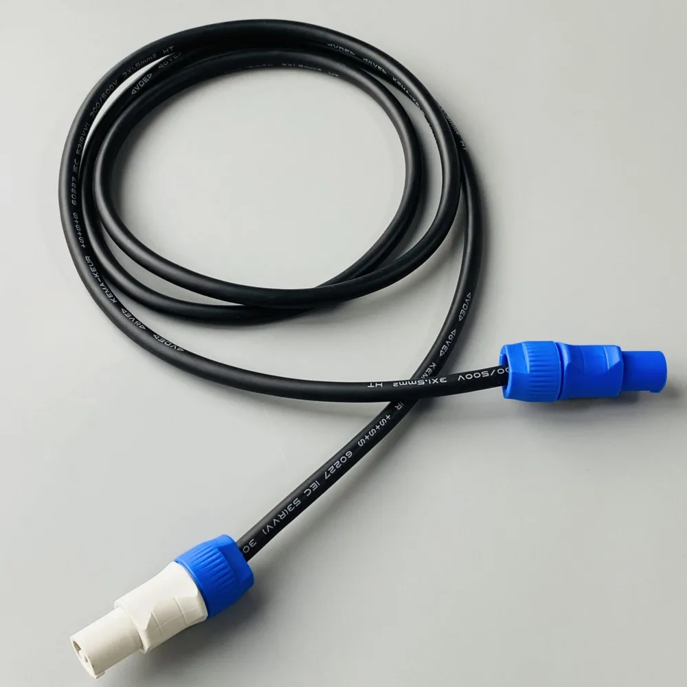 1M 2M 3M Moving Head Power Extension Cable AC Cord 3x1.5mm² Power Cable Powercon IN/OUT Conversion Wire For Stage Lighting Audio