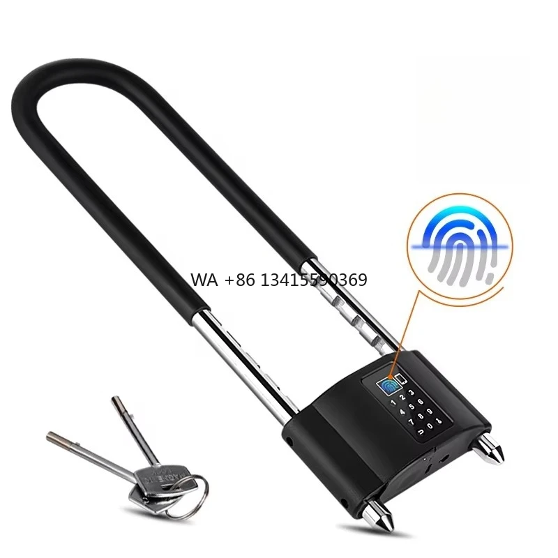 

Tediton Waterproof Fingerprint Padlock Smart Bicycle Lock Cerradura Inteligente Tuya App Candado Con Huella Digital